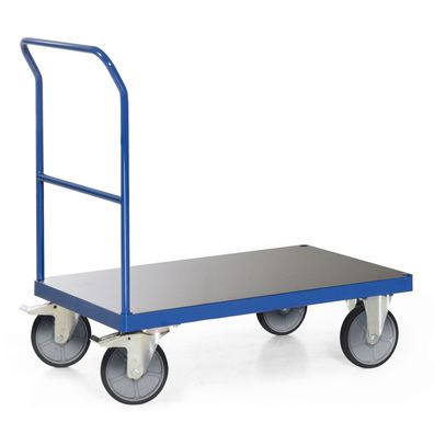 Bako Logistiksysteme Plattformwagen F600 mit 1 Schiebebuegel ohne Bordkante 1200x800