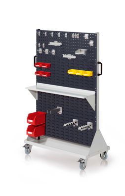 Kappes RasterMobil® mobiler Arbeitsplatzschrank Groese #4 1580x1000x500mm 2x Lochpl