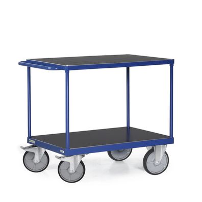Bako Logistiksysteme Tischwagen F600 mit 2 Ladeflaechen und Schiebegriff 600kg Tragk