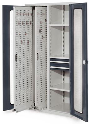 Kappes ®RasterPlan Vertikalschraenke 1950x1000x600mm Modell 81 Sichtfenstertueren a