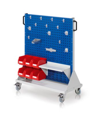 Kappes RasterMobil® mobiler Arbeitsplatzschrank Groese #3 1230x1000x500mm 4 Lochpla