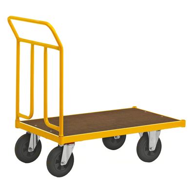 Kongamek Plattformwagen pulverbeschichtet mit Ladeflaeche 950x554mm aus MDF, Schiebe