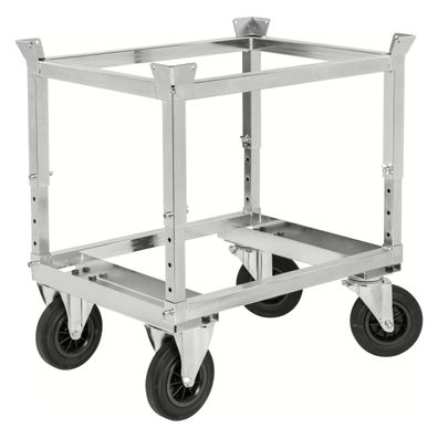 Kongamek Palettenwagen verzinkt und verschweist hoehenverstellbar 704mm hoch ohne Br