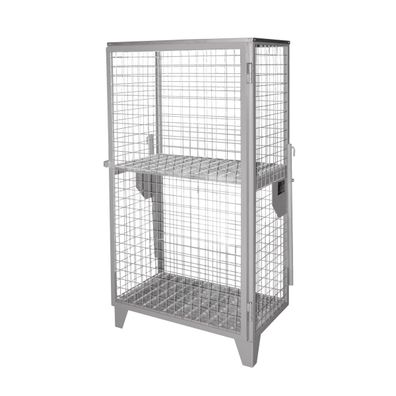 Bauer Gasflaschen-Depot GFD-R 4, Mausgrau, 1 Tuer, Drahtgitter fuer 4x 11 kg-Gasflas