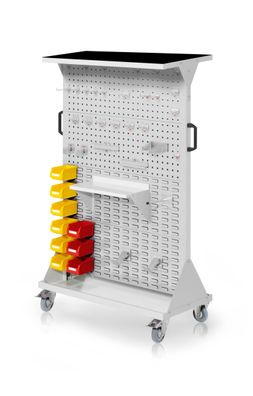 Kappes RasterMobil® mobiler Arbeitsplatzschrank Groese #4 1580x1000x500mm 4x Lochpl