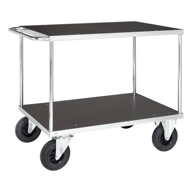 Kongamek Tischwagen, verzinkt 1100x700x870mm Ladeflaeche aus MDF, Schiebegriff mit G