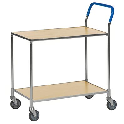 Kongamek Tischwagen mit Bremse und 760x430mm Ladeflaeche in Birkenoptik