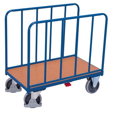VARIOfit Seitenbuegelwagen mit Rohrwaenden 1060x640mm Enzianblau RAL 5016