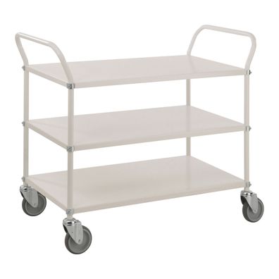 Kongamek Etagenwagen mit 3 Boeden 900x440mm in Weis ohne Bremse