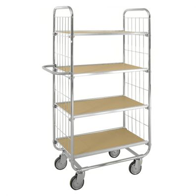 Kongamek ESD-Etagenwagen Serie 8000-M mit 4 Etagen 750x425mm Ladeflaeche mit Bremse