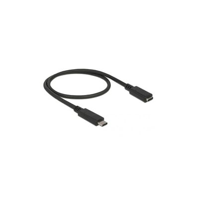 Delock DELOCK Verlängerungskab. USB/C St > Bu SuperSpeed 0.5m schwa