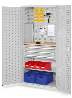 Kappes ®RasterPlan Schubladenschraenke 1950x1000x600mm Lochplattentueren Modell 15