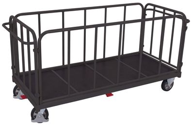 VARIOfit Vierwandwagen mit senkrechten Streben Elastikbereifung 1200kg Tragkraft 160