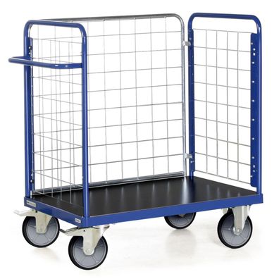 Bako Logistiksysteme Paketwagen F600 mit 3 Gitterwaenden 1200mm hoch 1200x800mm