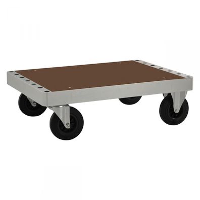Kongamek Plattformwagen verzinkt 300mm hoch mit Ladeflaeche 1140x800mm aus MDF mit B