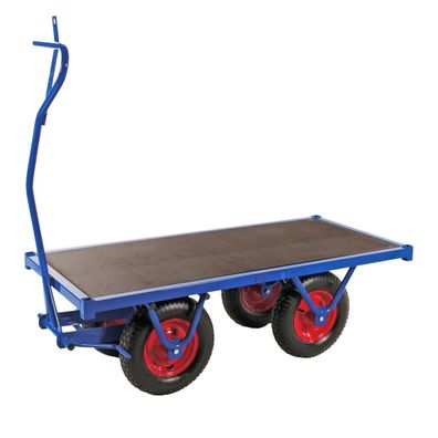 Kongamek Schwerlastwagen 1500x700x460mm mit Feststellbremse und Ziehgriff Ø400mm Lu
