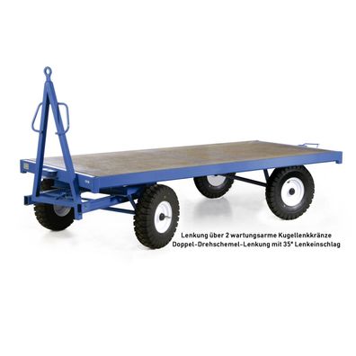 Bako Logistiksysteme Industrie-Anhaenger mit 35º Doppel-Drehschemel 2t Traglast Vol