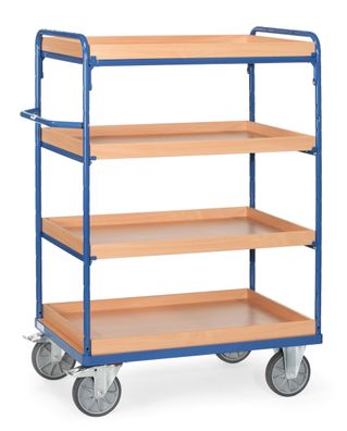 Fetra Etagenwagen mit Holzkaesten 4 Etagen 1000x600