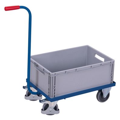 VARIOfit Euro-System-Griffroller mit Kunststoffkiste ohne Boden 615x415mm RAL 5010 E