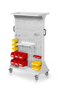 Kappes RasterMobil® mobiler Arbeitsplatzschrank Groese #4 1580x1000x500mm 4x Lochpl