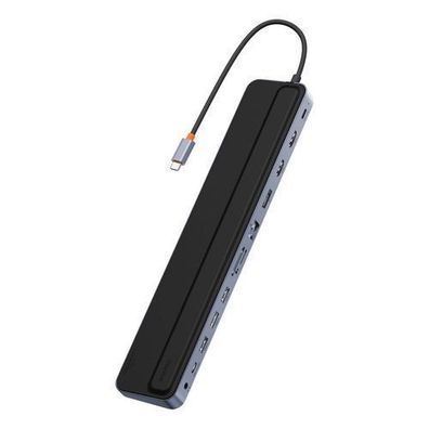 Baseus EliteJoy Gen2 USB-C Hub 12-in-1 Notebook-Ständer, PD 100W, Grau