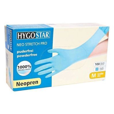 Hygostar Neopren-Handschuhe Neo Stretch Pro puderfrei Türkis