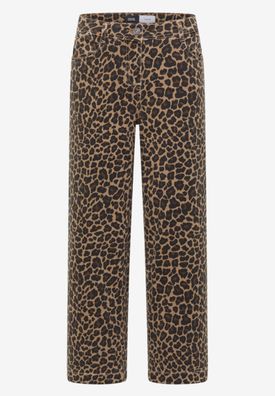CECIL Jeanshose Neele mit Leoprint in 30er Länge