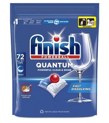 Finish Quantum All-in-1 Geschirrspültabs, 72 Stück