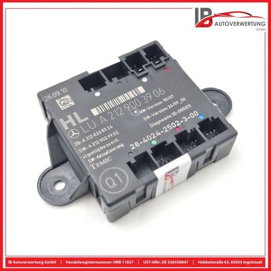 Steuergerät Tür Hinten Li A2129003906 Mercedes C-KLASSE S204 C200 CDI TEMIC