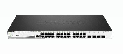 D-Link DGS 1210-28MP - Switch - managed - 24 x 10/100/1000 (PoE+) + 4 x Gigabit SFP