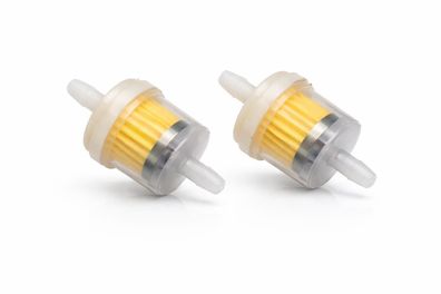 2x Benzinfilter 6 mm Kraftstofffilter Vorfilter Mofa Moped Roller Auto Traktor