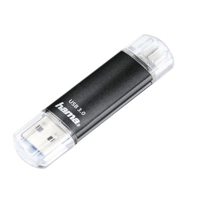 USB-Stick "Laeta Twin", USB 3.2 (Gen1)/2.0, 256GB, 40MB/s, Schwarz (00181071)