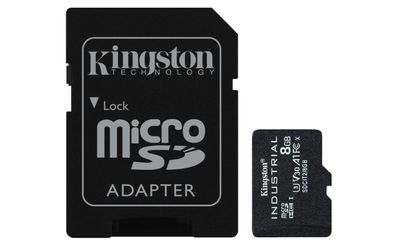 Kingston Technology 8GB microSDHC Industrial C10 A1 pSLC Karte + SD-Adapter