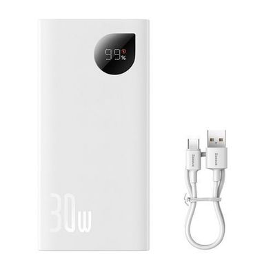 Baseus Adaman2 Powerbank mit 10000mAh Kapazitaet, 30W Schnellladung, Digitalanzei