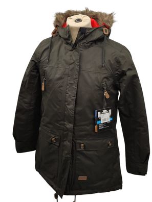 Trespass Clea Damen Mantel wattiert wasserdicht Khaki Größe M