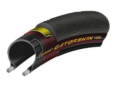 Continental Reifen "Gatorskin" 3/180 TPI, PolyX Br 25-622 (700 x