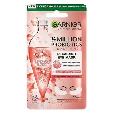 Garnier Probiotika Augenpads, erfrischende Augenpflege, 1 Packung (6g)