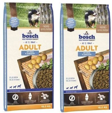 2 * Bosch Fisch & Kartoffeln 15 kg