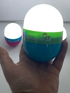 Dreh Dir Licht 2.0 12,5cm Nachtlicht Campinglampe Taschenlampe Leselampe Deko