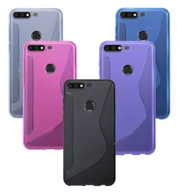 Handyhülle Honor 7C Silikon Hülle Schutzhülle Case Cover Backcover