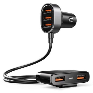 Auto-Ladegerät 5x USB Eingang 6.2A mit Extension Schnell-Ladegerät KFZ Auto-Adapte