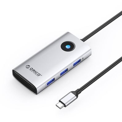 ORICO PW11 USB-C Dockingstation 6-in-1 mit HDMI 4K und 100W PD Silber