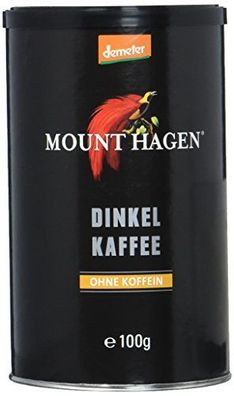 Mount Hagen Demeter Dinkelkaffee, OHNE Koffein, löslich, 100g,
