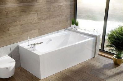 Badewanne Eckwanne Acryl Infinity 150x90 Rechts AcrylSchürze | Ablauf & Füße GRATIS !