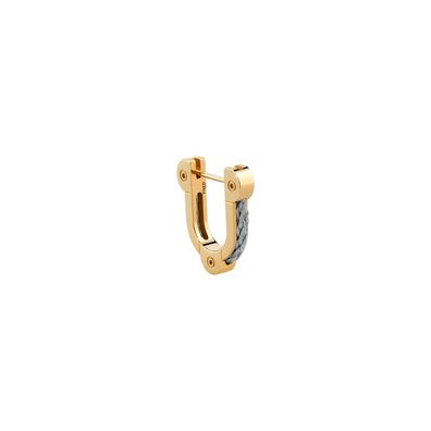 Fred – 8B0316 – SINGLE FORCE 10 WINCH Ohrring IN Gelbgold MIT Stahlkordel