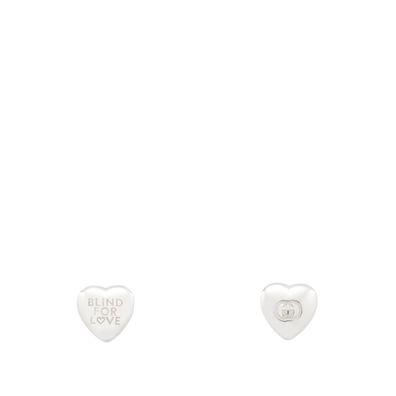 Gucci - YBD854022001 - Blind For Love Ohrringe BFL mit Herzform aus 925er Sterlingsil