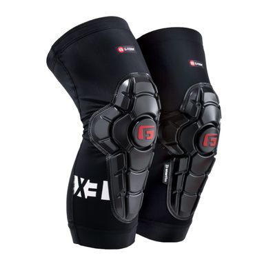 G-Form Pro-X3 Knieschétzer Mountainbike Schwarz Weiß Erwachsene Größe Klein
