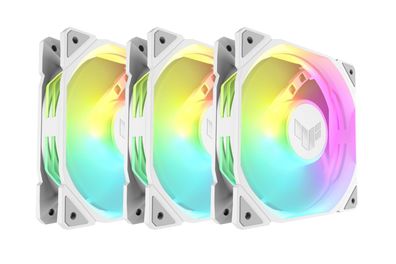 ASUS TUF Gaming TR120 ARGB Gehäuseléfter 120 mm Weiß 3er Pack PWM