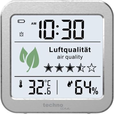 Technoline WL1020 Funkwanduhr mit Luftgéteanzeige Temperatur und Luftfeuchte