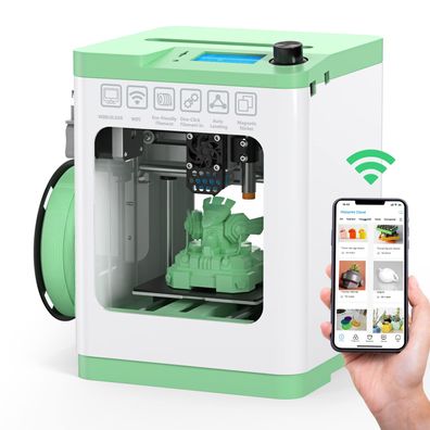 Entina Tina2S Mini 3D-Drucker FDM fér PLA Filament 1,75 mm grén weiß